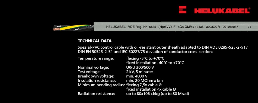 (H) 05VV5-F ((N) YSLYÖ-JZ) is the preferred cable for use in all spaces from dry to wet