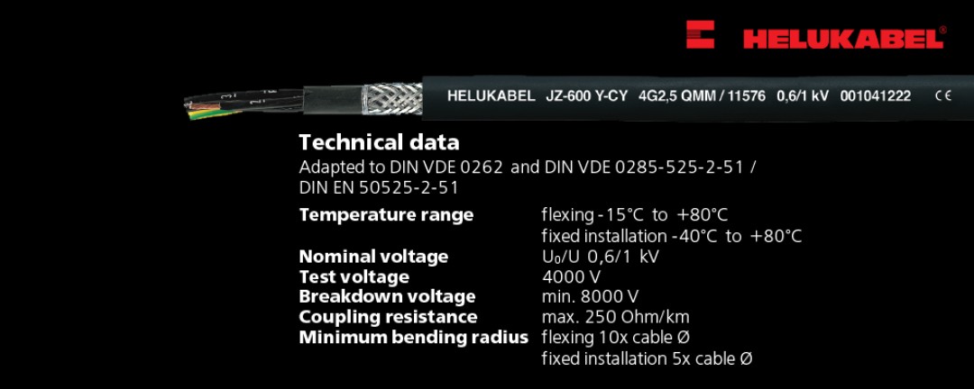 Thông số kỹ thuật của JZ-600-Y-CY
