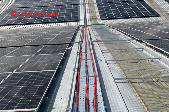 Dây cáp điện của HELUKABEL được lắp đặt trong các dự án điện năng lượng mặt trời - Ảnh: Công ty Solartek.