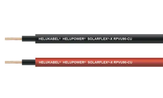 HELUPOWER® SOLARFLEX®-X RPVU90-CU DC cable with a rated voltage up to 2000V