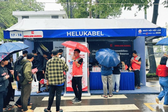 Toàn cảnh gian hàng HELUKABEL Việt Nam tại HCMUTE Career Fair 2025 Toàn cảnh gian hàng HELUKABEL Việt Nam tại HCMUTE Career Fair 2025