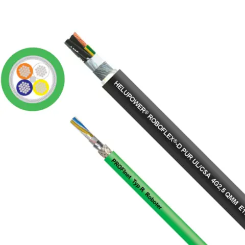 2. Flame-retardant cables for robotic applications
