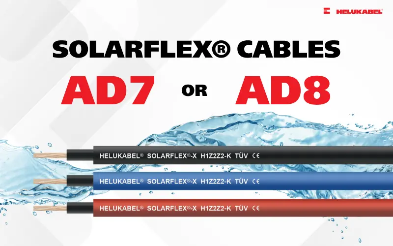 Cáp DC SOLARFLEX của HELUKABEL có khả năng chống nước