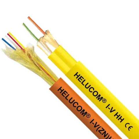 8. Flame-retardant fiber optic cables