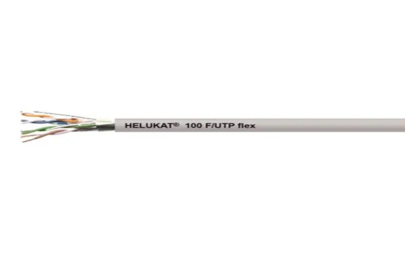 Cáp ethernet HELUKAT® 100 CAT.5 F/UTP FRNC FLEX