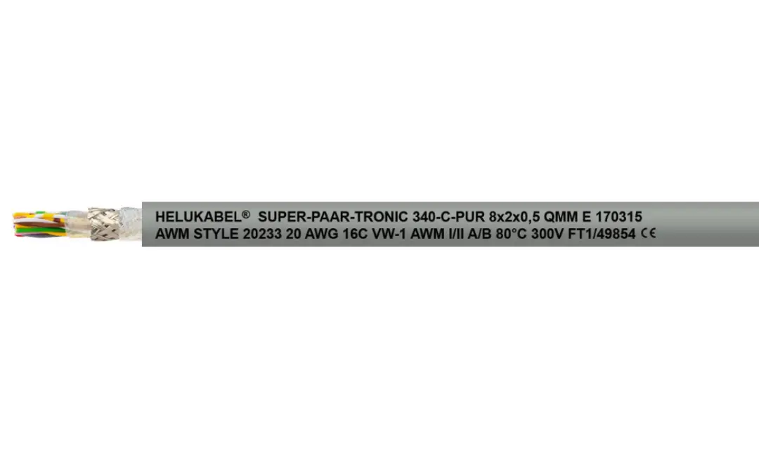 Dây cáp tín hiệu chống nhiễu SUPER-PAAR-TRONIC 340-C-PUR được bện theo từng cặp, được trang bị hệ thống sàng lọc nhiễu rất tốt. Dây cáp tín hiệu chống nhiễu SUPER-PAAR-TRONIC 340-C-PUR được bện theo từng cặp, được trang bị hệ thống sàng lọc nhiễu rất tốt.