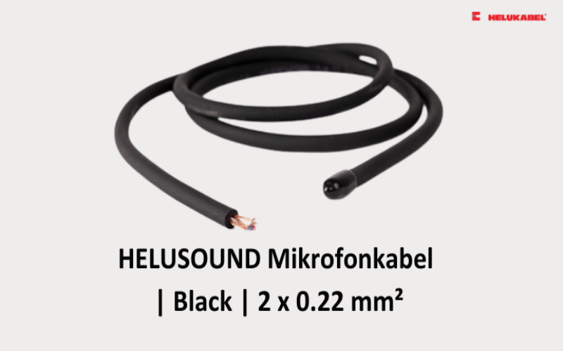 Dây cáp âm thanh HELUSOUND Mikrofonkabel | Black | 2 x 0.22 mm²