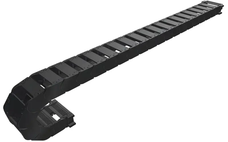 Xích dẫn cáp HELUCHAIN® PLASTIC LINK 2-KL được dùng trong robot, công nghệ xử lý, xử lý vật liệu, máy làm giấy, máy dệt…