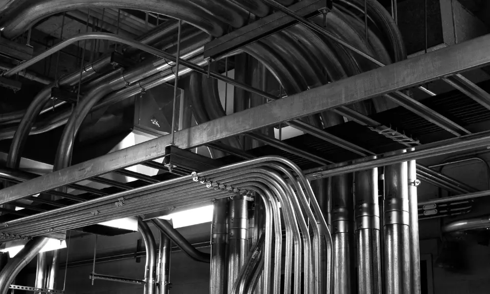 Electrical conduit helps keep wiring tidy