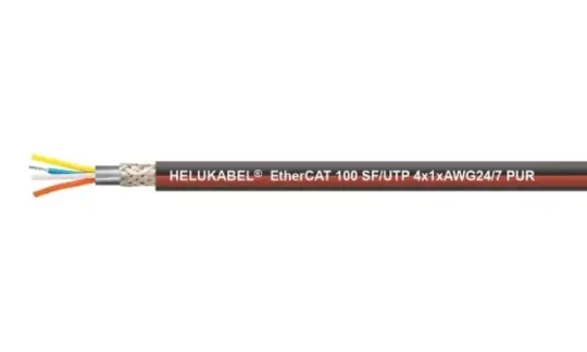 HELUKABEL® EtherCAT-P100S-M CAT.5e SF/UTP PUR CHAIN Ethernet Cable