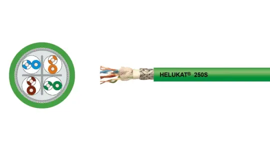 HELUKAT® 250S CAT.6 CMX SF/UTP PUR CHAIN Ethernet Cable