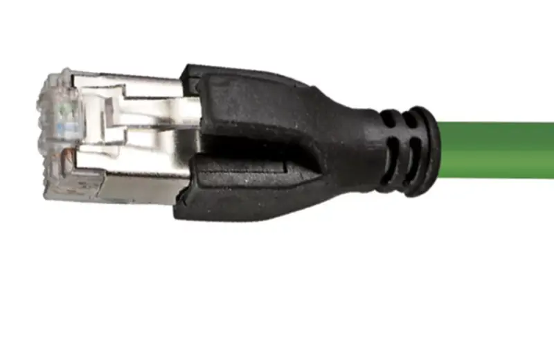 Cable with HELUKAT100S SF/UTP CAT.5e RJ45 180° connector