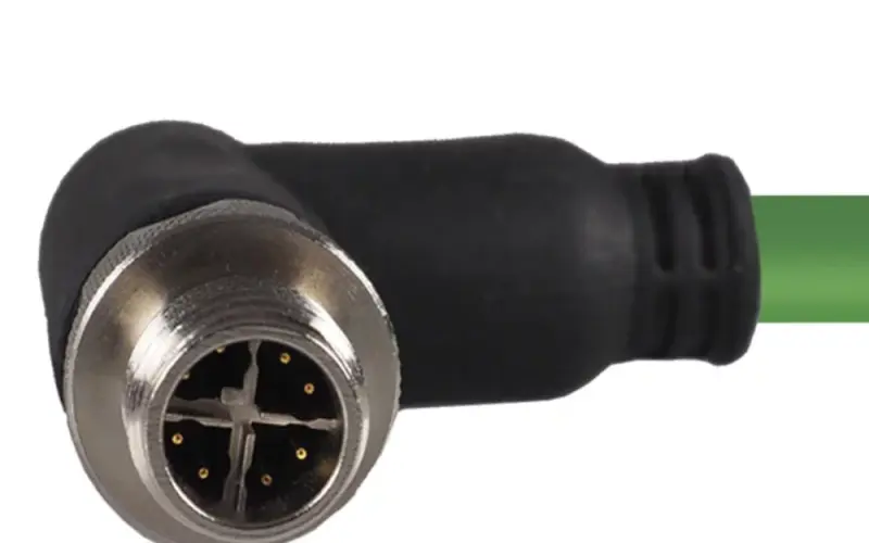 Cable with HELUKAT M12-X-IP67 90° connector