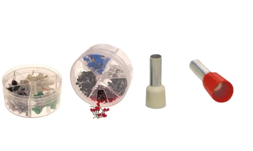 Ferrules are used to finish the wire end