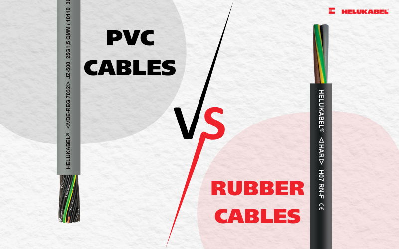 Rubber cable vs. PVC cable