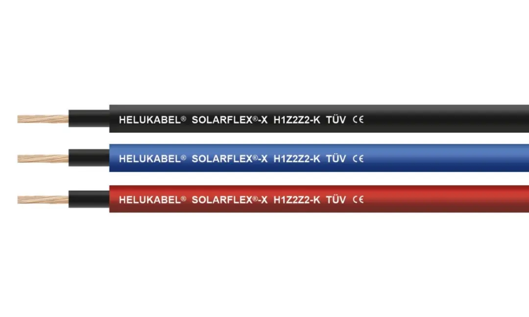 Các dòng dây cáp DC chuyên dụng trong lĩnh vực năng lượng mặt trời do HELUKABEL sản xuất.