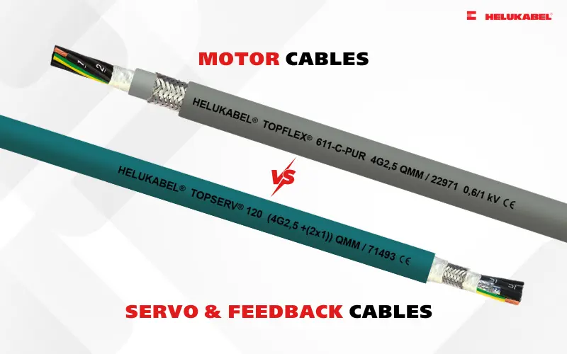 Sự khác nhau giữa cáp servo và cáp motor