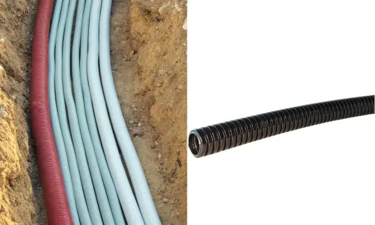 Methods of burying cables directly in the ground Methods of burying cables directly in the ground