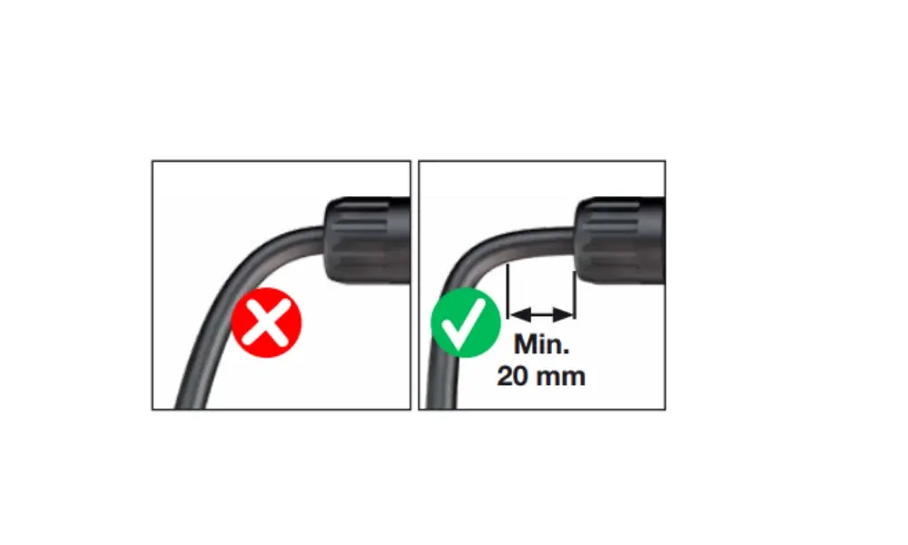 Khi tuốt dây cần loại bỏ khoảng 20 mm lớp cách điện bên ngoài