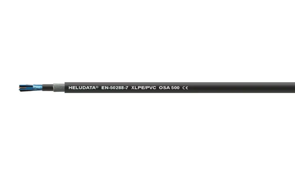 HELUDATA® EN-50288-7 XLPE/PVC OSA 500 black 1 x 2 x 0.5 mm²