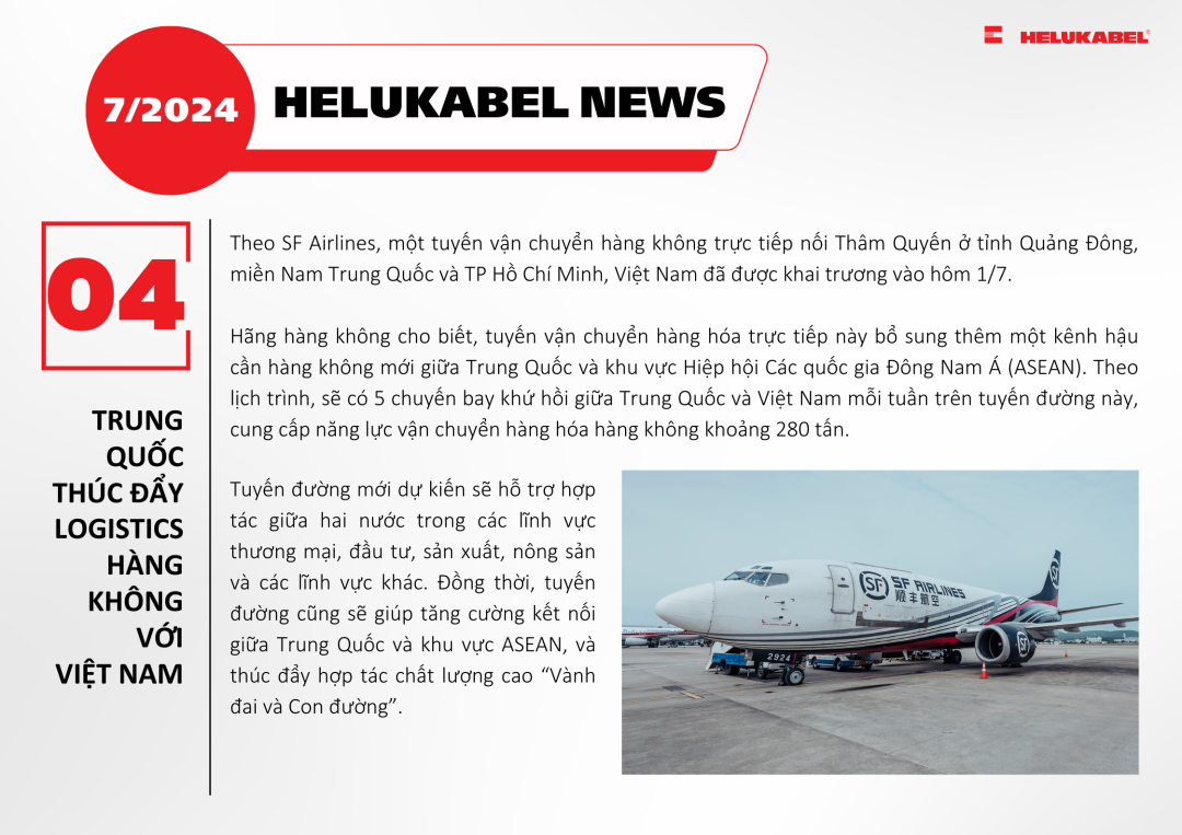 Trung Quốc thúc đẩy logistics hàng không với Việt Nam Trung Quốc thúc đẩy logistics hàng không với Việt Nam
