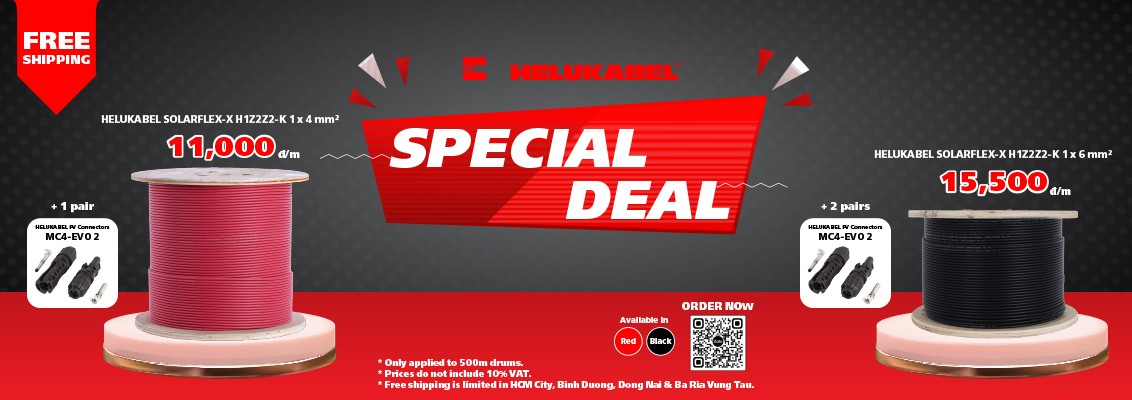Special deal for SOLARFLEX®-X H1Z2Z2-K 500m cable drum