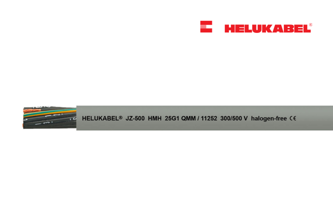 JZ-500 HMH control cables: Halogen-free, flame-retardant & low-smoke.