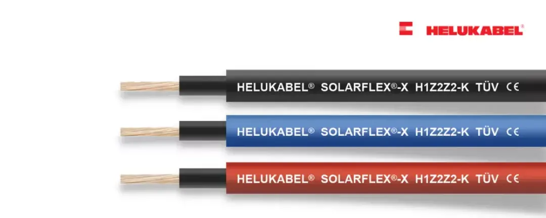 Các dòng dây cáp DC chuyên dụng trong lĩnh vực năng lượng mặt trời do HELUKABEL sản xuất.