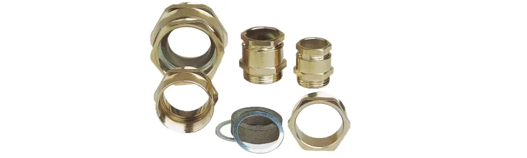 Cable glands made of brass - Conventional design