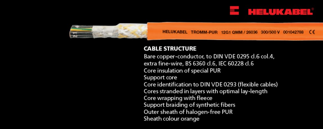 Cáp TROMMPUR® là loại cáp có khả năng chịu được mọi tác động khắc nhiệt của thời tiết