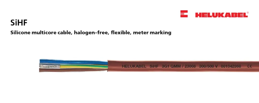 The SiHF cables are heat resistant up to 180°C, meeting the operating standards in high-temperature environments such as steel mills.