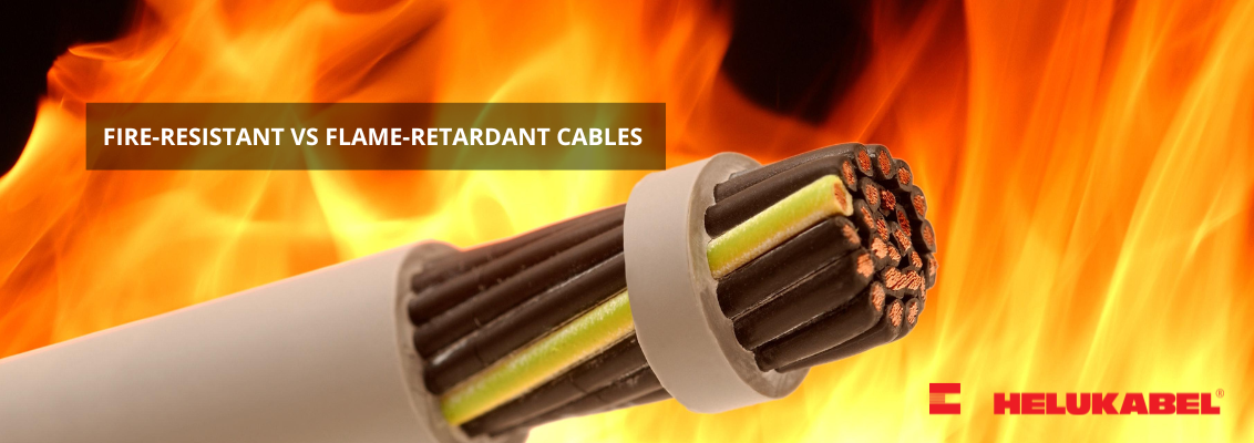 Fire-resistant and flame-retardant cables