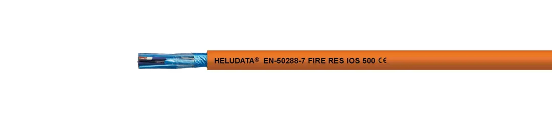 Cáp quang - Cáp chống cháy không chứa halogen HELUDATA® EN-50288-7 FIRE RES IOS 500 