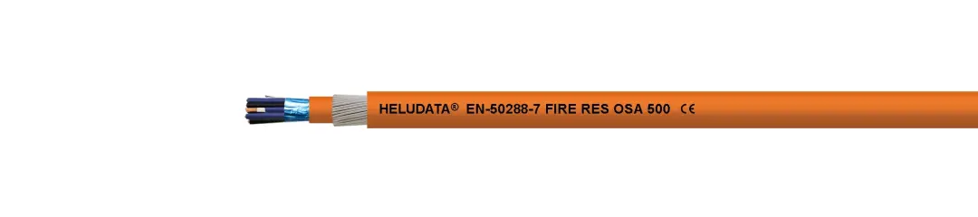 Cáp quang - Cáp chống cháy không chứa halogen HELUDATA® EN-50288-7 FIRE RES OSA 500