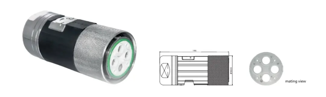 Plug Speedtec: With M58 x 2 coupling and built-in anti-vibration o-ring