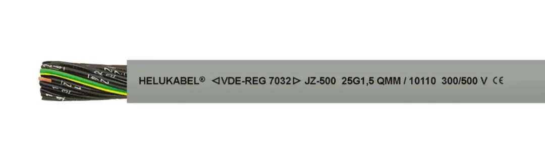 JZ-500 control cables are produced by HELUKABEL.