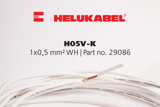H05V-K single core cables.