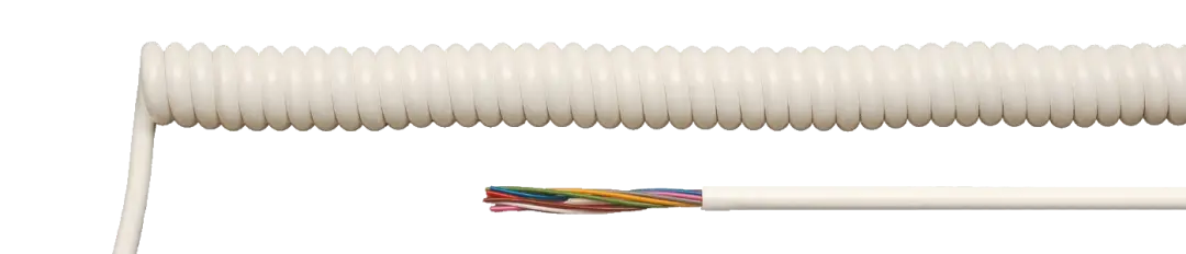 With flexibility, high durability, insulation, fire resistance and long lifespan, PVC spiral cable will help save investment costs With flexibility, high durability, insulation, fire resistance and long lifespan, PVC spiral cable will help save investment costs