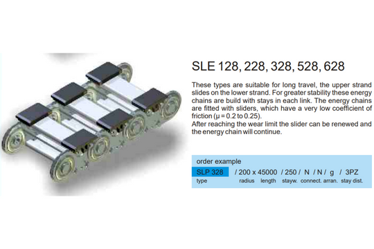 SLE steel drag chain