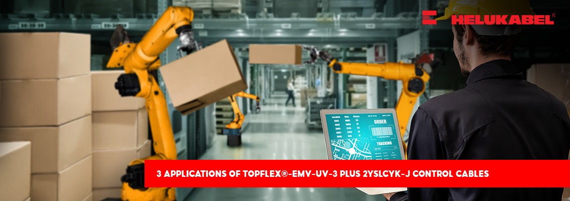 3 ứng dụng của cáp điều khiển TOPFLEX®-EMV-UV-3 PLUS 2YSLCYK-J