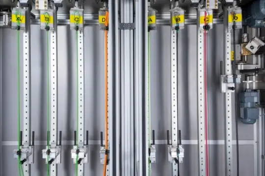 Torsion testing is often necessary for cable types used in industrial robotics.