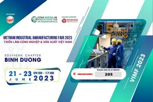 Triển lãm Công Nghiệp & Sản Xuất Việt Nam 2023 (VIMF) diễn ra từ ngày 21 – 23/6/2023, tại Trung tâm Thương mại Thế giới ở TP Mới Bình Dương.