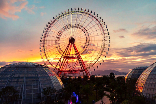 Vinpearl Sky Wheel located on Hon Tre Island, Nha Trang City, Khanh Hoa Province, Vietnam.